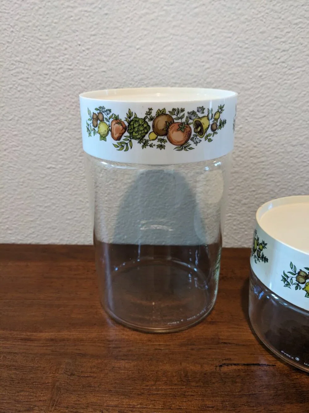 Lot of 2 Pyrex Spice of Life Canisters